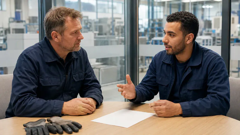 Supported workplace discussion as part of aftercare