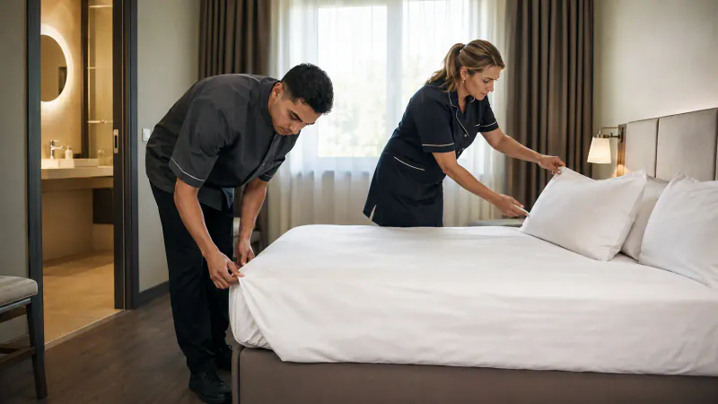 Quality inspection of a hotel room