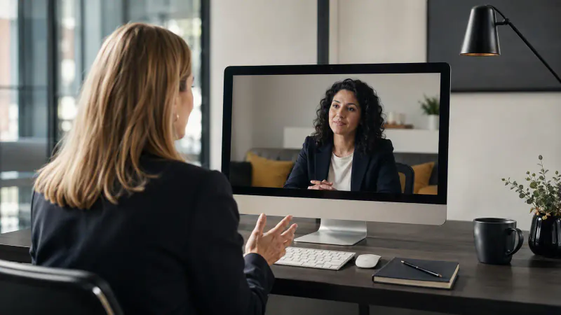 Video-Beratung zu Arbeitgeberfragen der internationalen Personalvermittlung