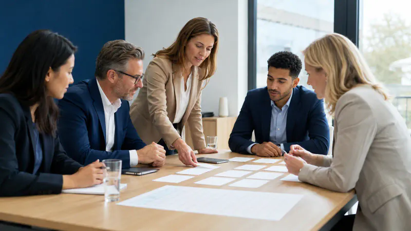 Arbeitgeberteam strukturiert den Personalbedarf für internationale Rekrutierung aus Marokko
