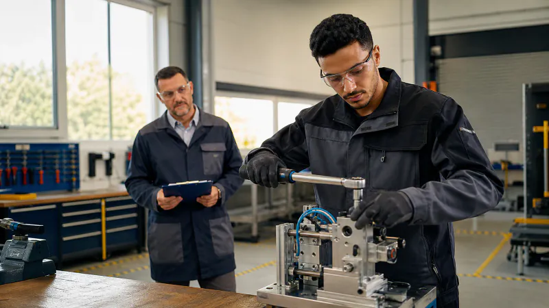 L'employeur mène une entrevue professionnelle structurée avec un candidat expérimenté du Maroc