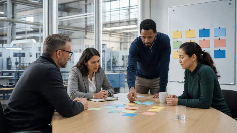 L'équipe de gestion planifie les besoins futurs en main-d'oeuvre pour l'acquisition de talents à l'étranger